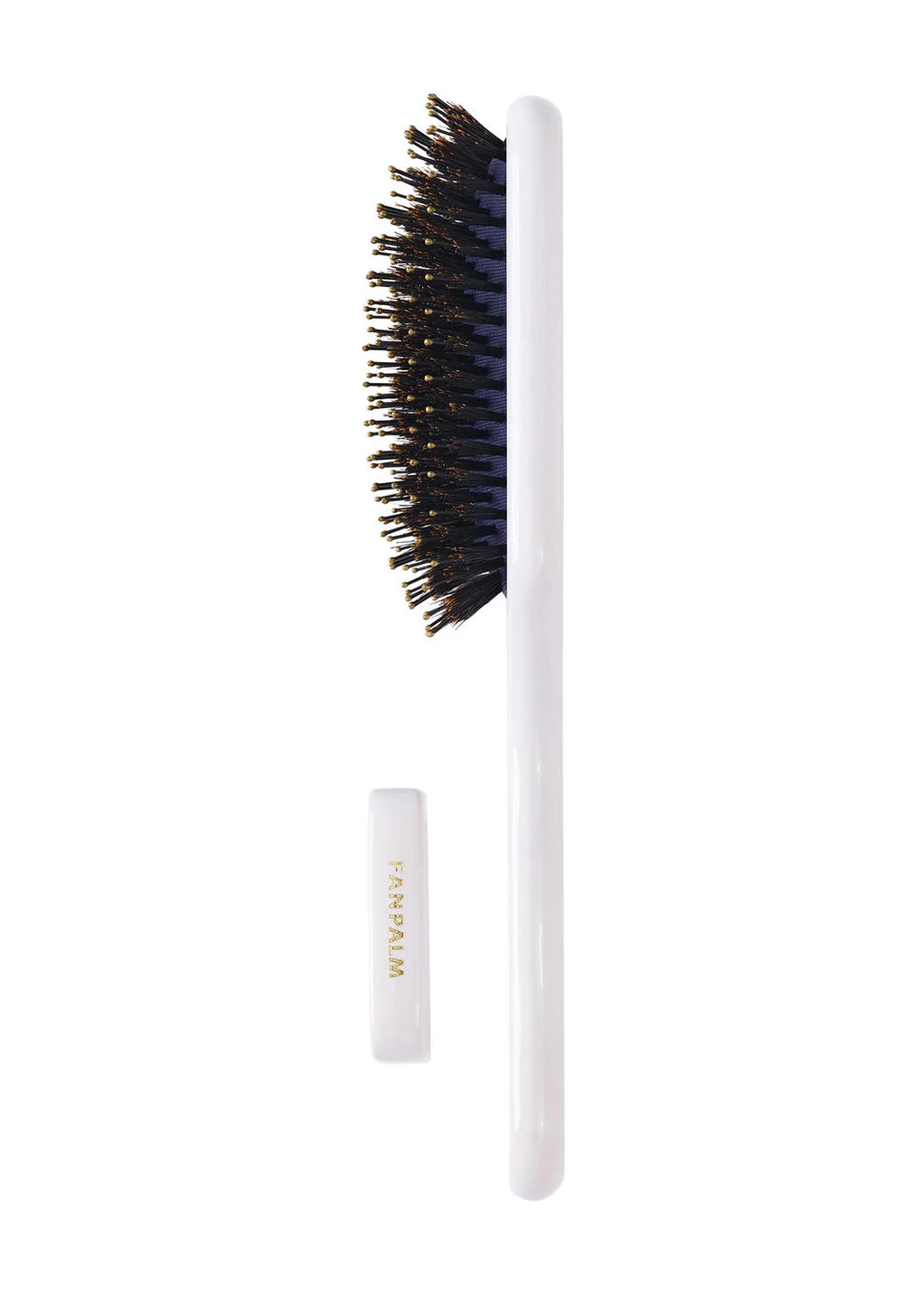 Boar- & Nylon hårbørste, Medium - Glossy White