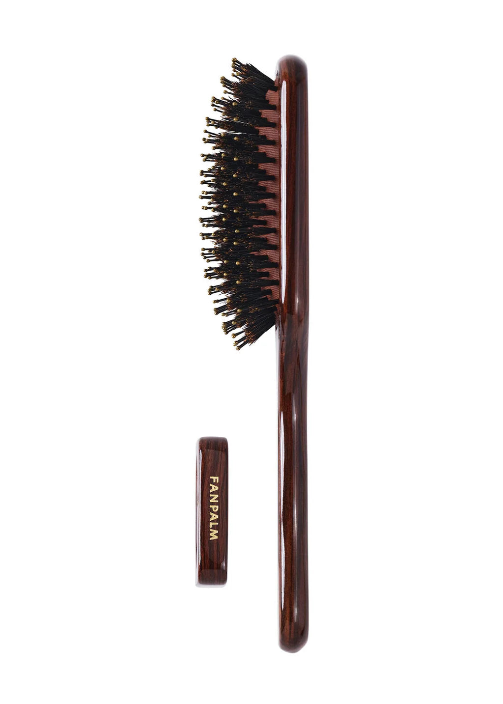 Boar- & Nylon hårbørste, Medium - Glossy Brown